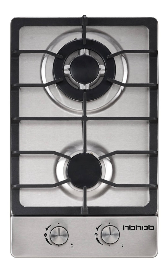 12 inch gas cooktop built in stainless steel panel